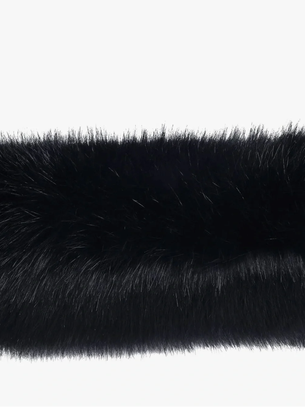 NEW Faux Fur Black Muffler Elegant Dinner Parties
